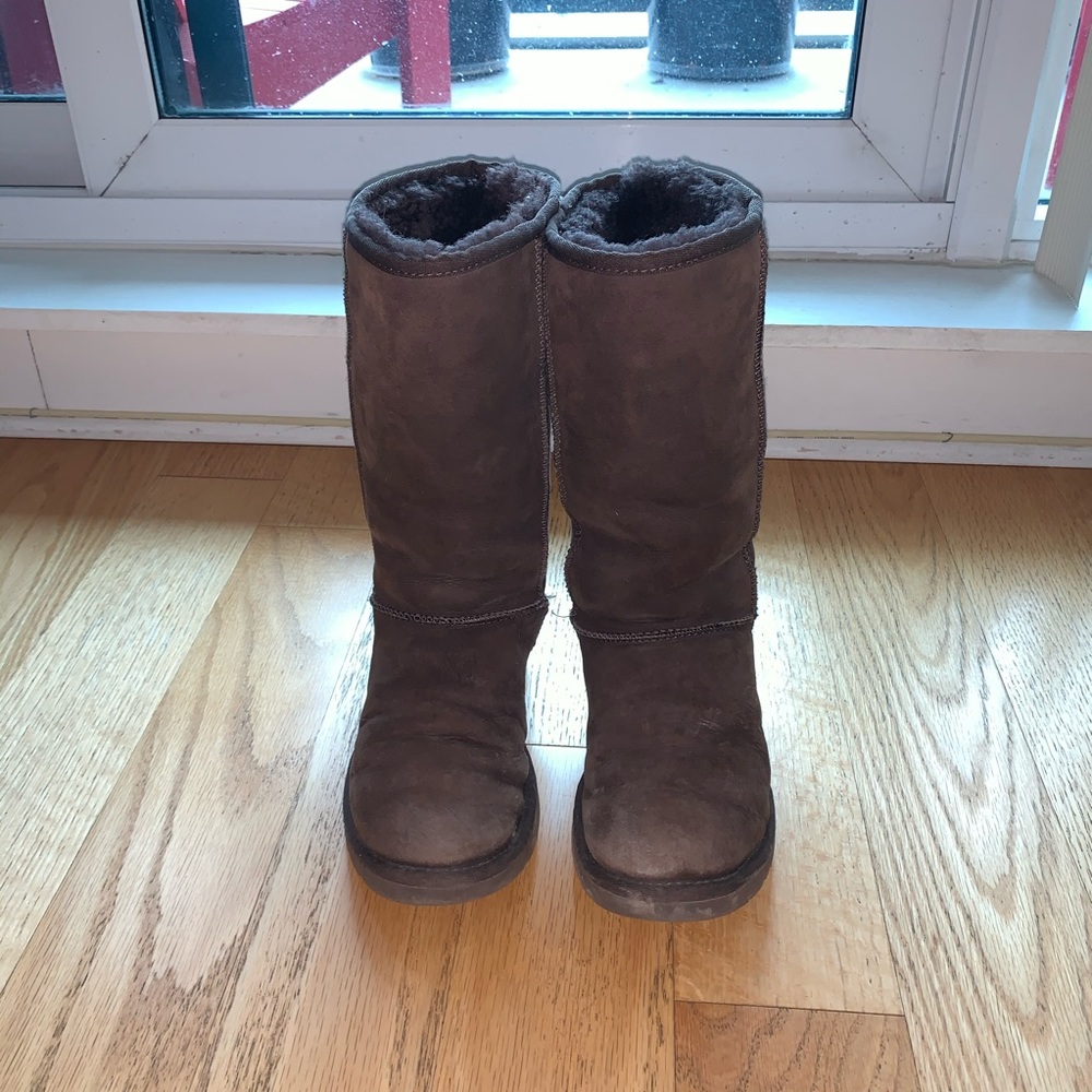 Brown UGG mid-calf boots